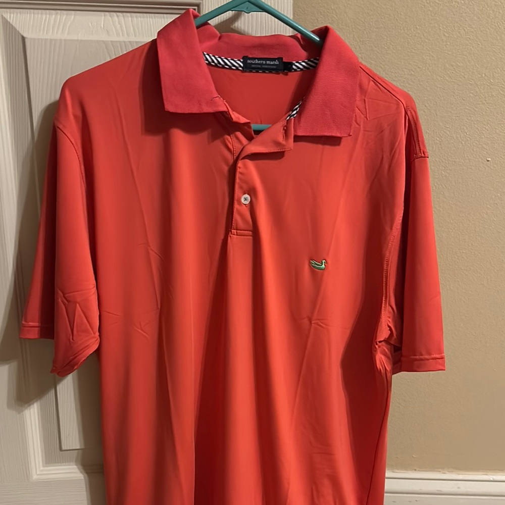 Southern Marsh Men's Red Polo Shirt